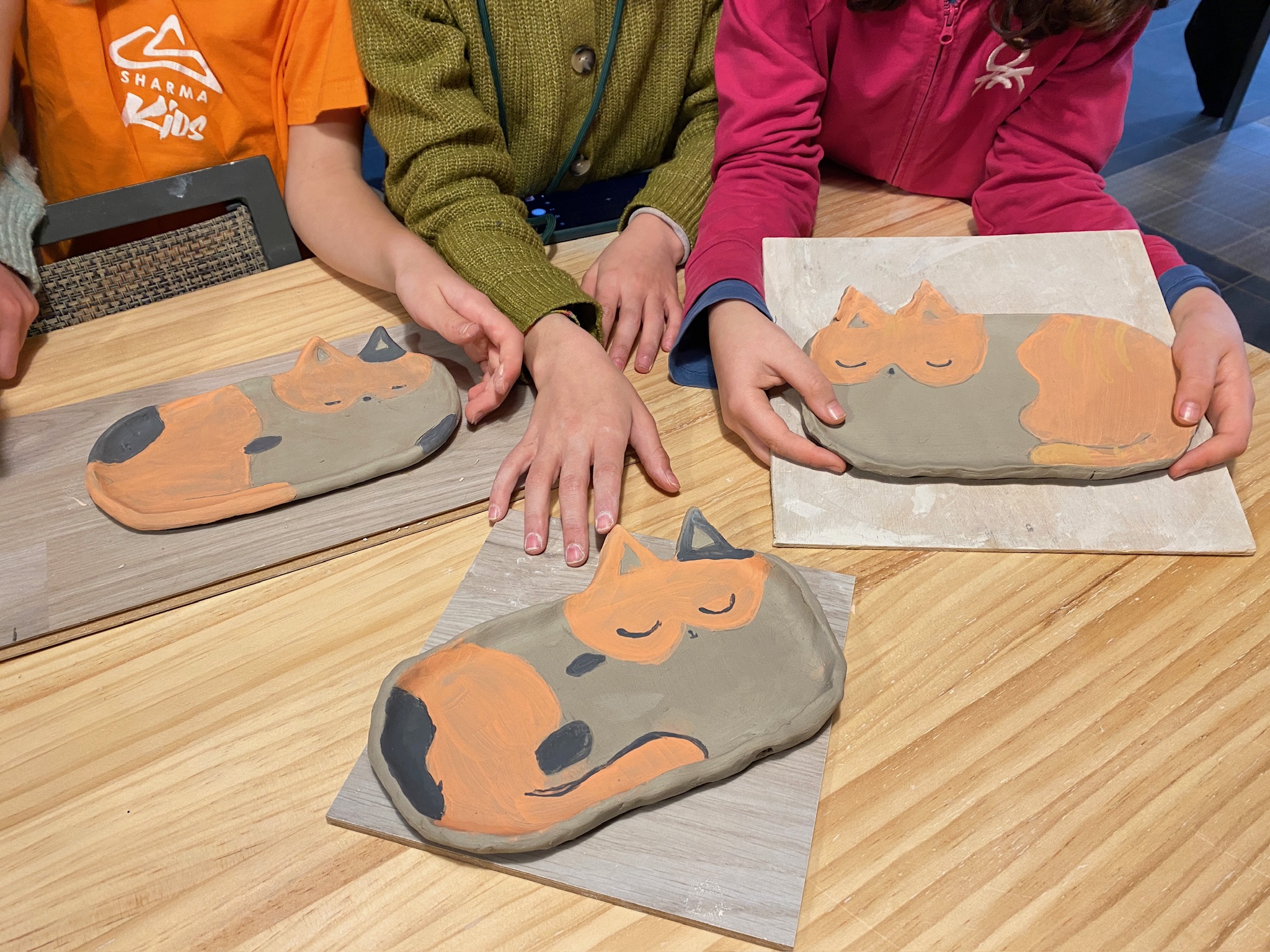 Clases de barro mamás y bebés